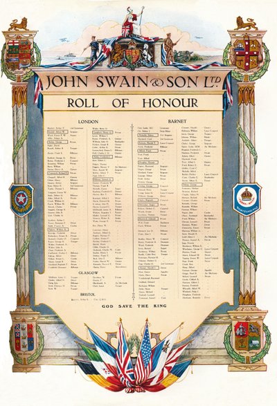 John Swain＆Son Ltd.荣誉勋章，1917年 作者 约翰·斯温和儿子