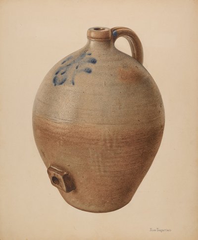 苹果酒壶，约1939年。 作者 约翰·塔伦蒂诺