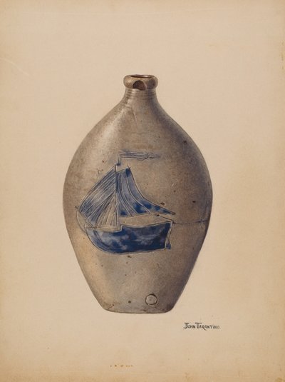 烧瓶，约1939年。 作者 约翰·塔伦蒂诺