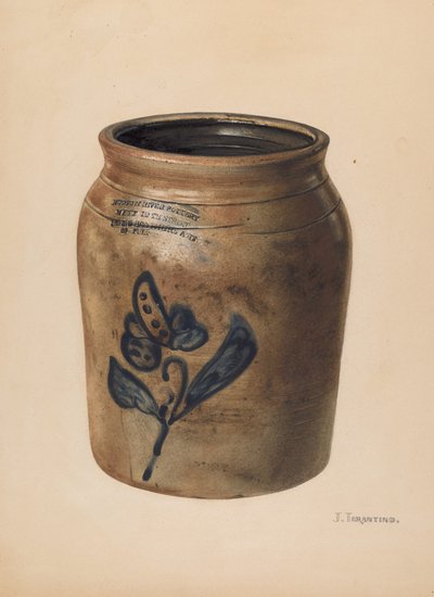 罐子，约1938年。 作者 约翰·塔伦蒂诺
