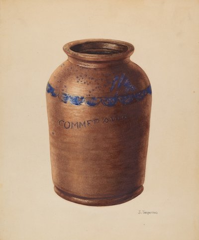 罐子，约1938年。 作者 约翰·塔伦蒂诺