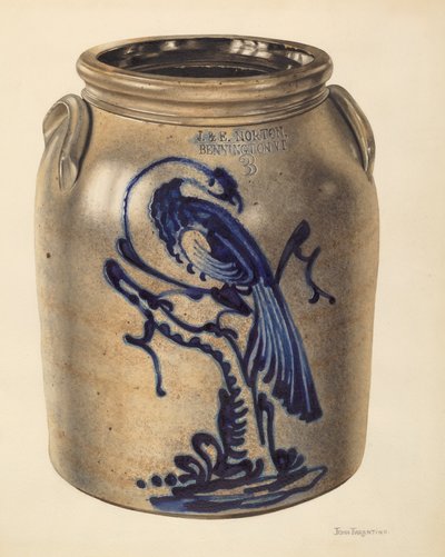 罐子，大概是1937年。 作者 约翰·塔伦蒂诺