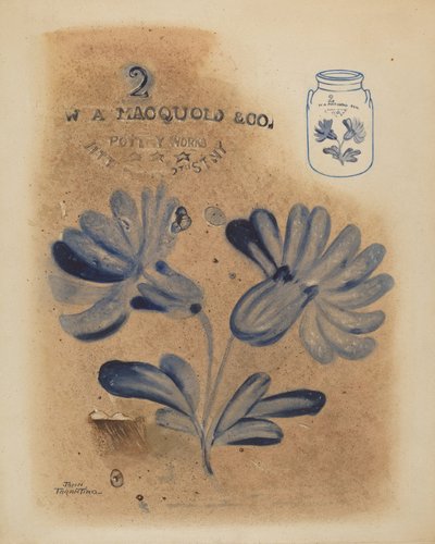 罐子，大概是1937年。 作者 约翰·塔伦蒂诺