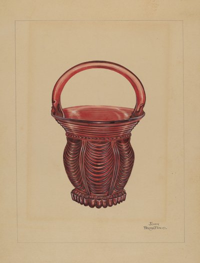 观赏性小篮子，约1936年。 作者 约翰·塔伦蒂诺