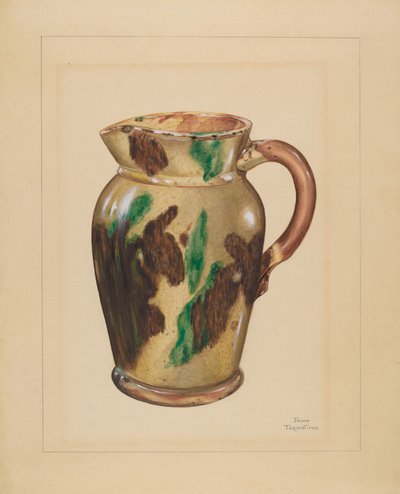 投壶，约1936年。 作者 约翰·塔伦蒂诺