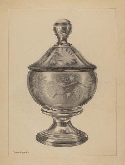 糖碗，约1937年。 作者 约翰·塔伦蒂诺