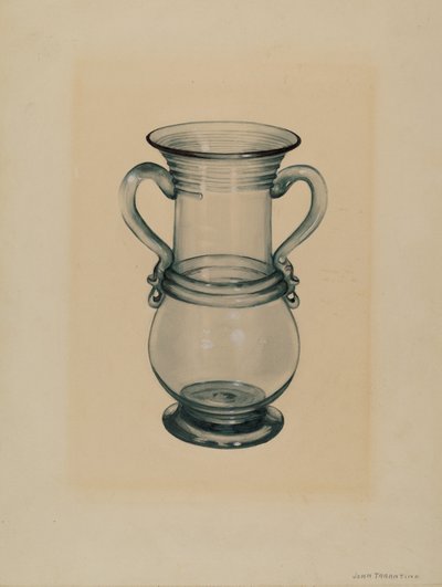 花瓶，约1936年。 作者 约翰·塔伦蒂诺