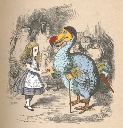爱丽丝与渡渡鸟，1889年 作者 约翰·坦尼尔