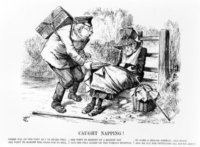 抓住午睡！，来自&39;Punch&39;的插图，1896年9月5日 作者 约翰·坦尼尔