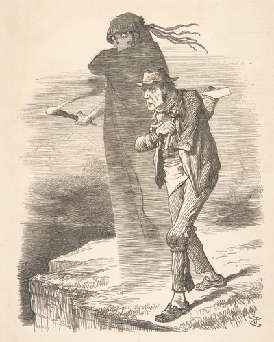 诱惑者冲锋号》，1886年11月27日，1886年。 作者 约翰·坦尼尔