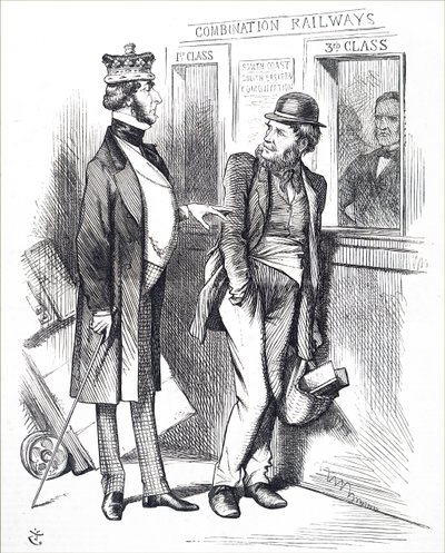 The rising rail fares. 作者 约翰·坦尼尔