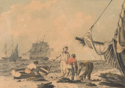 海岸风景与人物 作者 约翰·托马斯·塞雷斯