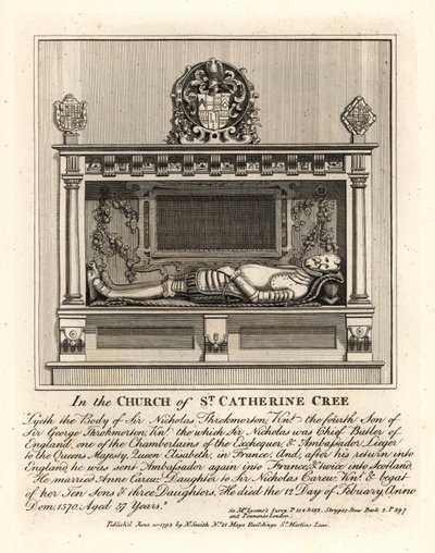 Grave effigy of Sir Nicholas Throkmorton 作者 约翰·托马斯·史密斯