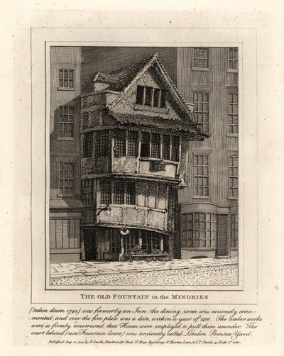 The Old Fountain in Minories parish, London 作者 约翰·托马斯·史密斯