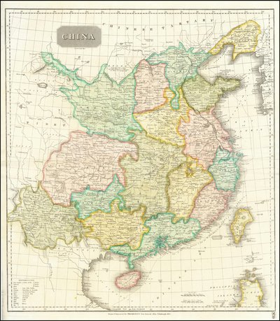 1815 年中国地图 作者 约翰汤姆森