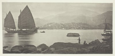 一艘广州贸易船，约1868年。 作者 约翰汤姆森
