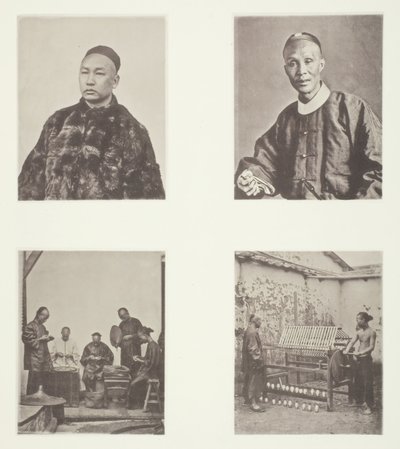 一个广东绅士，一个广东绅士，Schroffing美元，Reeling丝绸，约1868年。 作者 约翰汤姆森