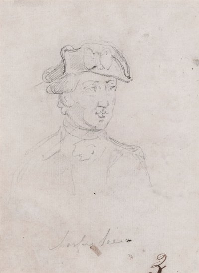 查尔斯-李少将，为拟议的 作者 John Trumbull