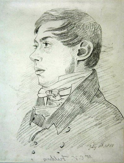 Anthony Vandyck Copley Fielding（1787-1855），1810年（石墨在编织纸上） 作者 约翰·瓦利