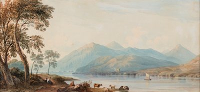 Glengary Loch，日期不详（纸面水彩画） 作者 约翰·瓦利