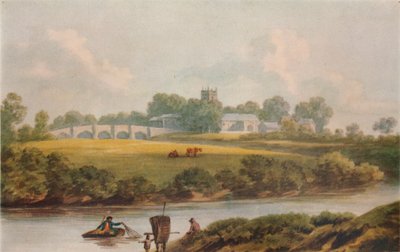 Bangor Is-y-Coed，登比郡，c1795 作者 约翰·沃威克·史密斯