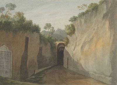 波西利波岩洞的入口，那不勒斯，1778-79。 作者 约翰·沃威克·史密斯