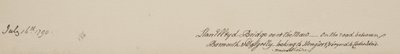 位于巴茅斯和多尔盖劳之间的马路上的Llanelltyd大桥，1790年7月16日，在Merionethshire，看到Hengwrt和更远的Cader Idris 作者 约翰·沃威克·史密斯