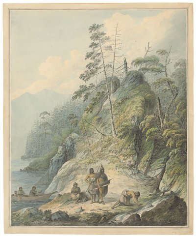 1784年的努特卡峡湾景观 作者 约翰·韦伯