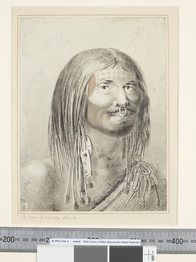 F.21 A Man of Nootka Sound, c.1773-84 (watercolor) 作者 约翰·韦伯