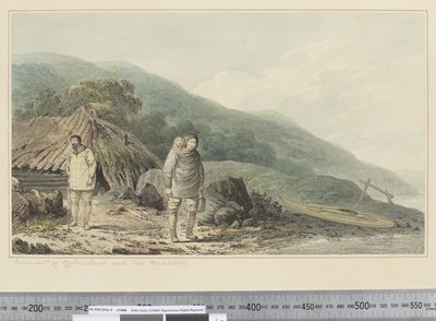 F.33 诺顿峡湾居民及其栖息地，c.1773-84（水彩） 作者 约翰·韦伯