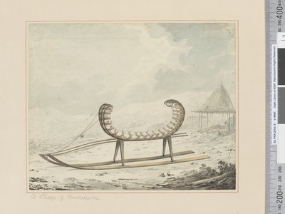 F.40 堪察加雪橇，c.1783-84（水彩） 作者 约翰·韦伯