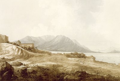 在澳门观看，包括住在他所写的Lusiad的Camoens，来自“南海的景色”，酒吧。 1788 作者 约翰·韦伯