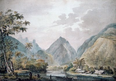 1777年，塔希提岛Vaitepiha山谷的景色 作者 约翰·韦伯