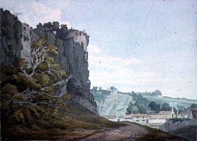 一部分的Chepstow城堡，Monmouthshire 作者 John White Abbott