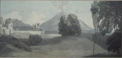维苏威火山，那不勒斯 作者 约翰·怀特·雅培