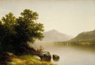 乔治湖，1857年。 作者 约翰·威廉·卡西雷尔