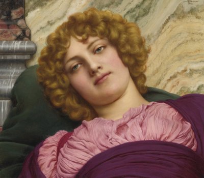 Academic art : Myrhinna (Myrina, Myrine) par Godward, John William (1861-1922) 作者 约翰·威廉·高沃德