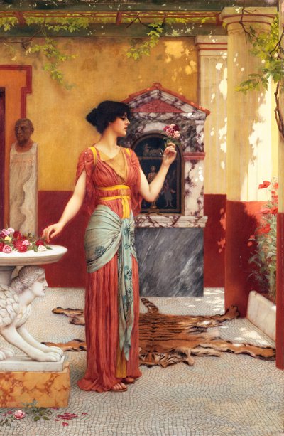 《花束》，1899年 作者 约翰·威廉·高沃德
