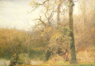 Bevis爵士和伍德女士，1887-88（wc在纸上划伤） 作者 约翰·威廉·诺斯