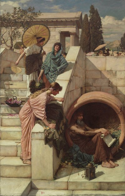 第欧根尼（Diogenes），1882年 作者 约翰·威廉姆·沃特豪斯