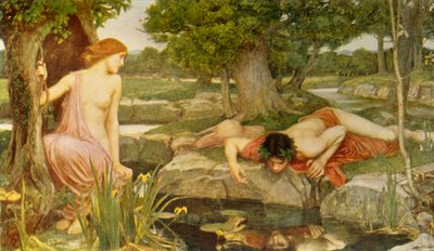 Echo and Narcissus"，1903年，约1915年。 作者 约翰·威廉姆·沃特豪斯