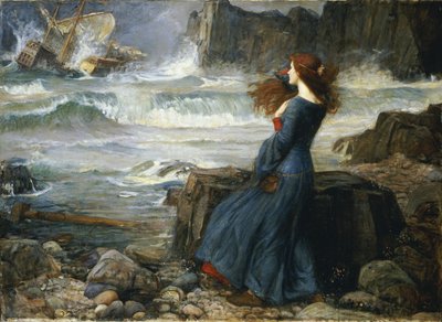 米兰达-暴风雨，1916年 作者 约翰·威廉姆·沃特豪斯