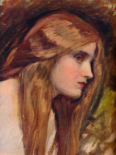 菲利斯和德莫风的研究》，约1907年 作者 约翰·威廉姆·沃特豪斯