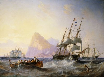 1855年英国人O“在直布罗陀开战 作者 约翰·威尔逊·卡迈克尔