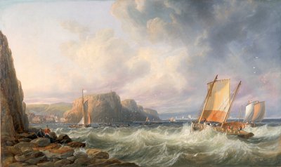 Off the Yorkshire Coast, Staithes 作者 约翰·威尔逊·卡迈克尔