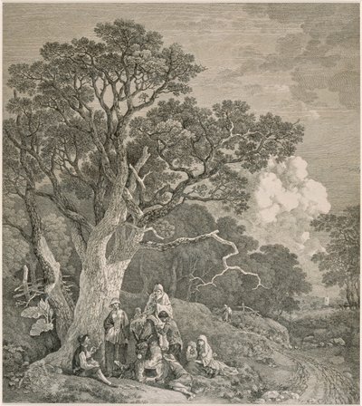 树林中的吉普赛人，出自托马斯-庚斯博罗之手，约1740-1780。 作者 约翰·伍德