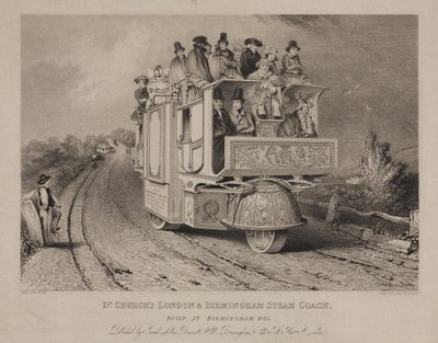 Churchs London博士和伯明翰蒸汽教练，1833年 作者 约翰·库克之后