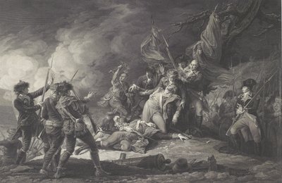 蒙哥马利将军的死亡，在魁北克的攻击，1775年12月，1798年 作者 约翰·特伦布尔之后