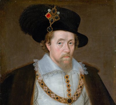 詹姆斯六世和一世，1566 - 1625 年，苏格兰国王 1567 - 1625 年，英格兰和爱尔兰国王 1603 - 1625 年 作者 约翰·德·克里茨