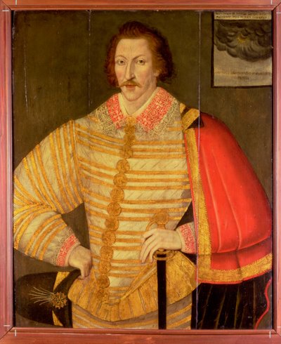 绅士肖像，被认为是英国航海家托马斯·卡文迪许 作者 John the Younger Bettes